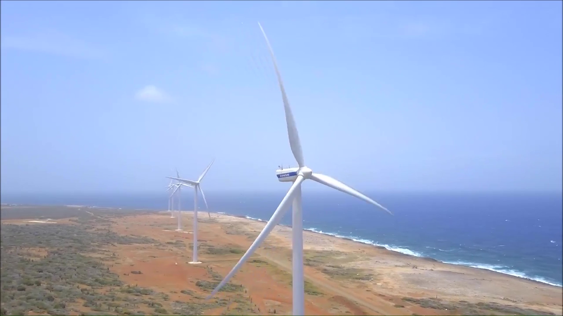 Drone flight at windpark Playa Kanoa